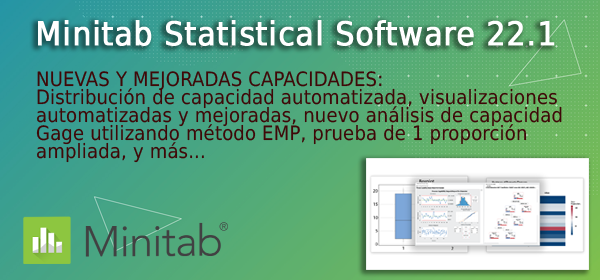 Novedades de Minitab 22.1