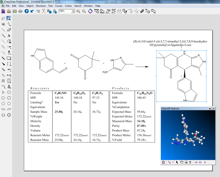 Edición de una molécula con ChemDraw