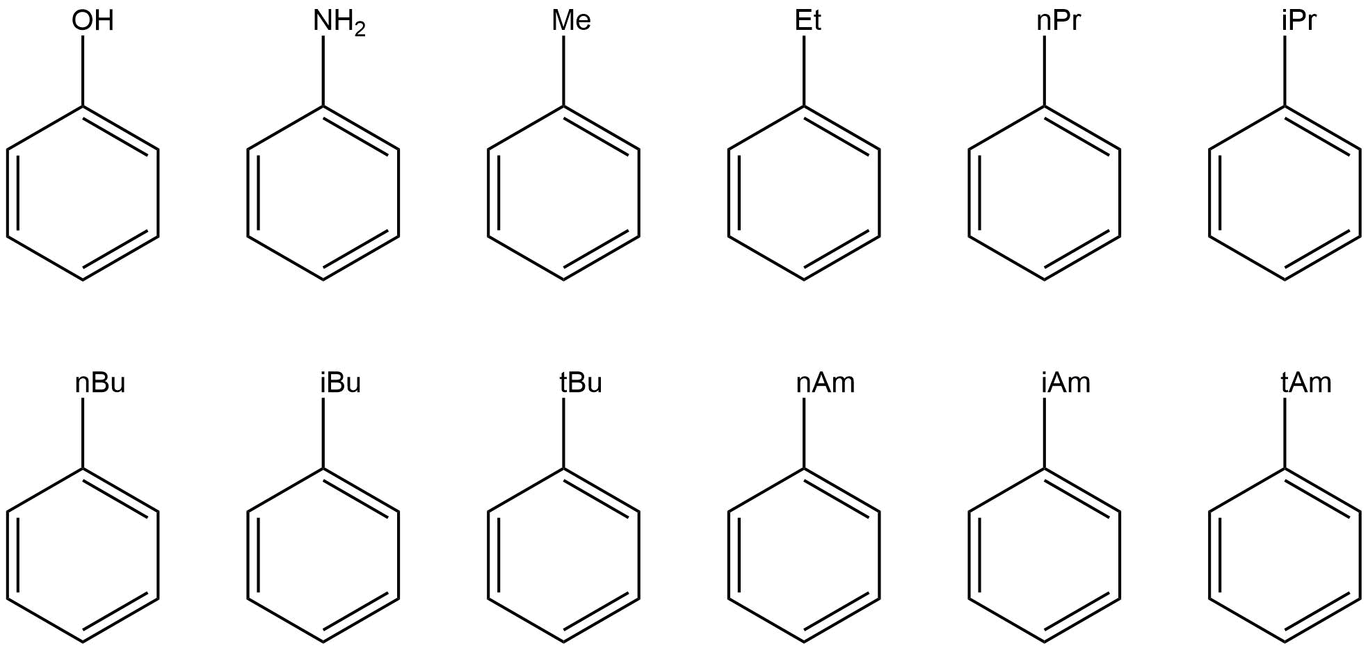 Estructuras expandidas del compuesto anterior