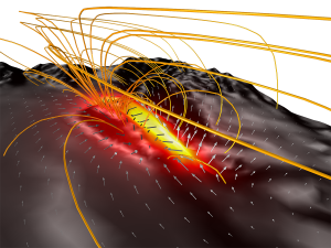 Os depósitos subterrâneos de minério de ferro resultam em anomalias magnéticas