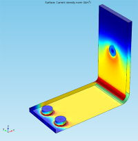Modelo realizado con COMSOL Multiphysics