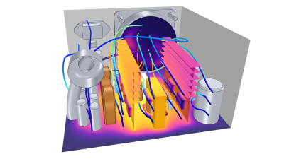 Modelo realizado con COMSOL Multiphysics