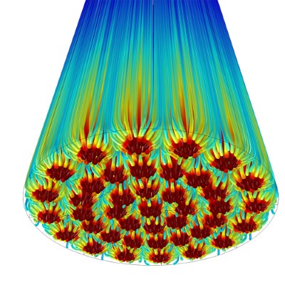 Modelo realizado con COMSOL Multiphysics