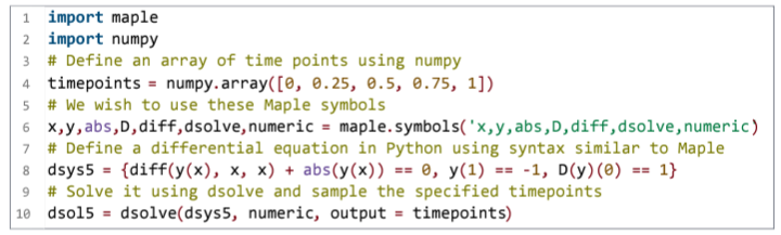 Característica destacada de Maple 2023: API para Conectividad con Python