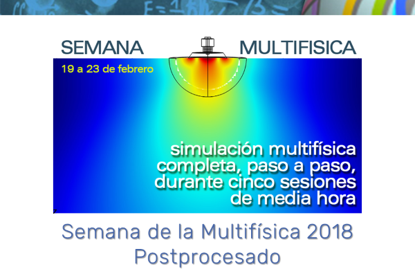 Semana de la Multifísica 2018. Día 5: Postprocesado (con COMSOL Multiphysics 5.3a)