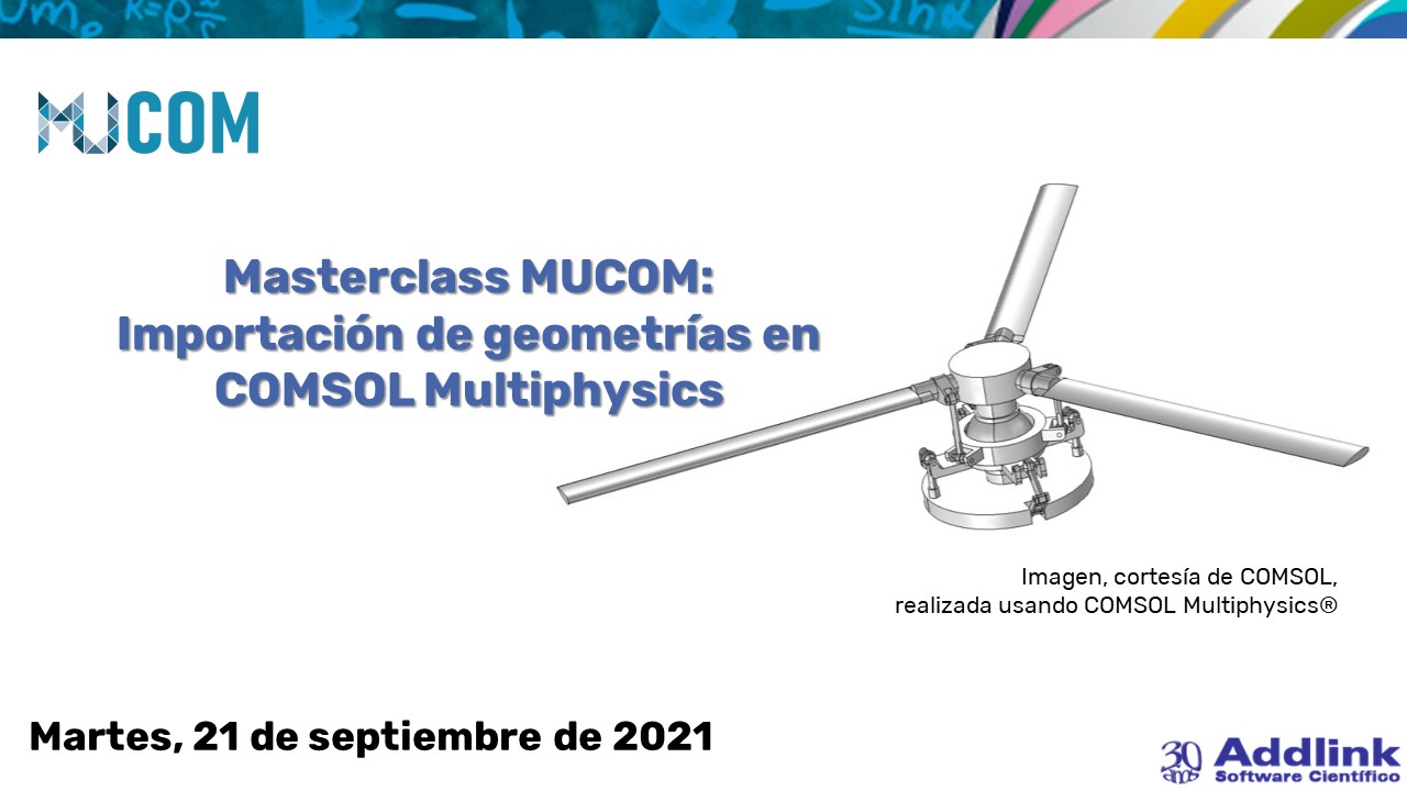 Masterclass MUCOM: Importación de geometrías en COMSOL Multiphysics (21 de septiembre de 2021)